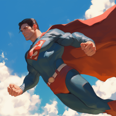 Dynamic Superman Pose