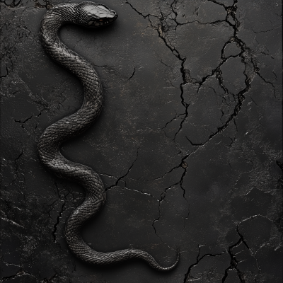 Dark Textured Background with Snake Detail