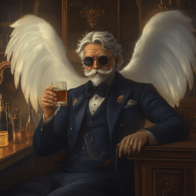 An Aging Angel at the Bar