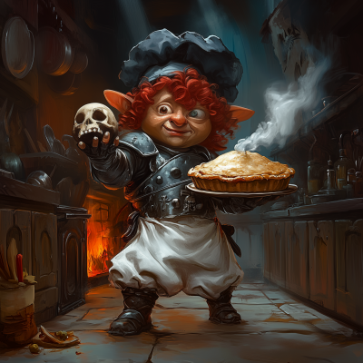 Halfling Chef in Grimdark Style