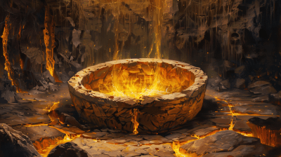 Primordial Crucible Painting