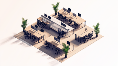 Isometric Office Arrangement