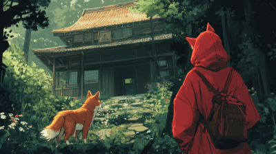 Kitsune Hunter in Japanese Manor