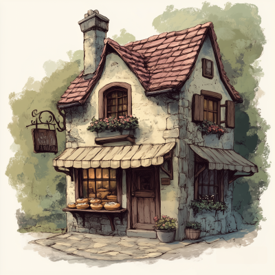 Fantasy Bakery Sketch