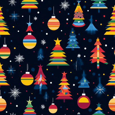 Colorful Christmas Motif