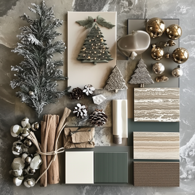 Christmas Interior Design Board