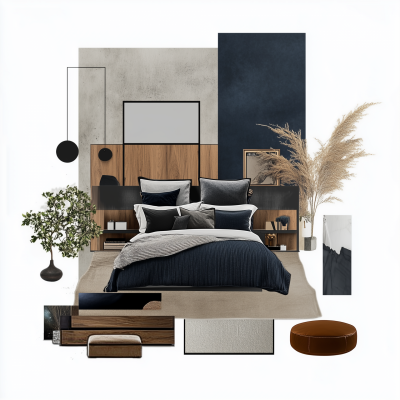 Bachelor Apartment Inspiration Board