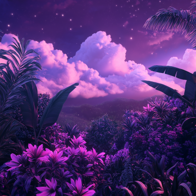 Dreamy Tropical Landscape