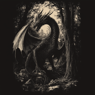 Dark Fantasy Dragon Spectre