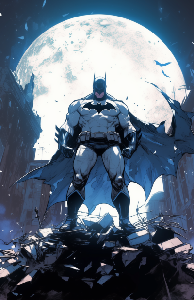 Batman on Rubble