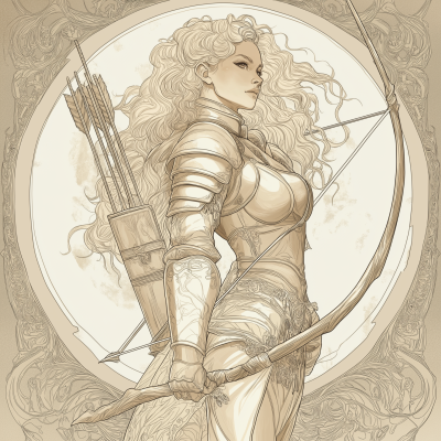Knight Girl Under the Moon