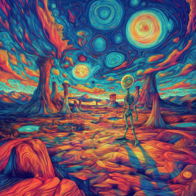 Psychedelic Alien Landscape