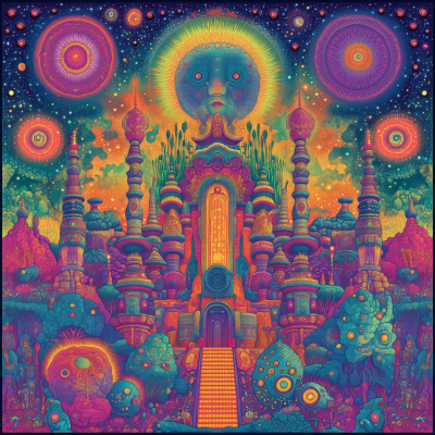 Psychedelic Angelic Landscape