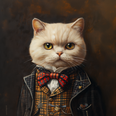 Aristocratic Cat Portrait