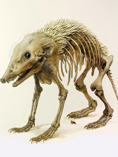 Living Deinogalerix Illustration