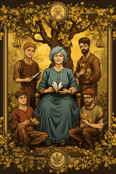 Ten of Pentacles Tarot Card