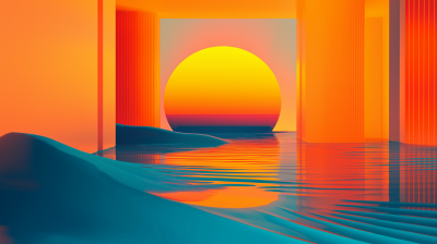 Vaporwave Abstract Background