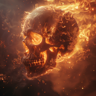 Skull on Fire