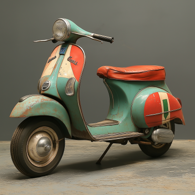 Time Traveling Vespa Scooter