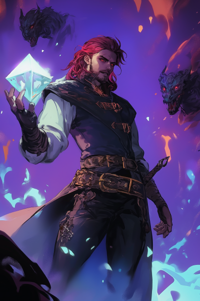 Warrior with Magical Cube