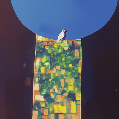Minimalist Bird Painting