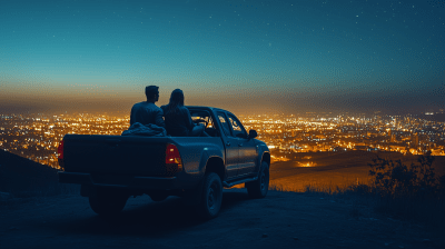Peaceful Night Over the City