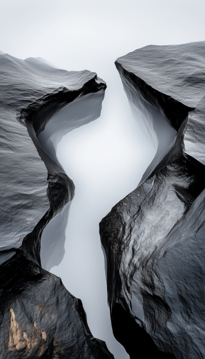 dramatic stone landscape