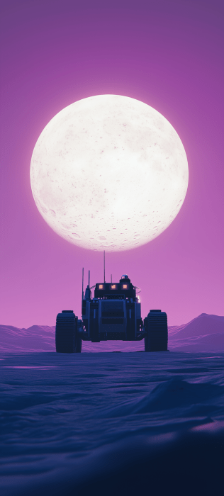 Lunar Rover Silhouette