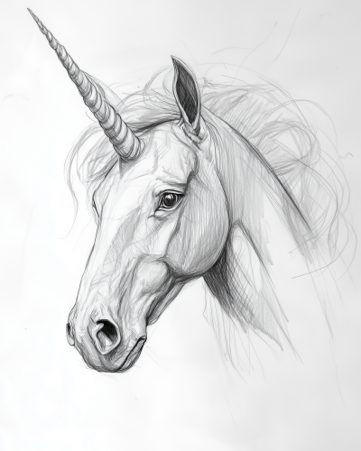 Majestic Unicorn Sketch