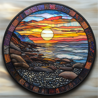 Colorful Sunset Suncatcher