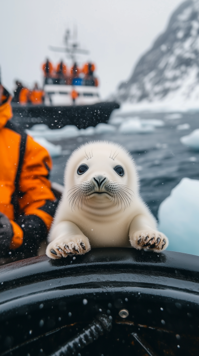 Adorable Baby Seal