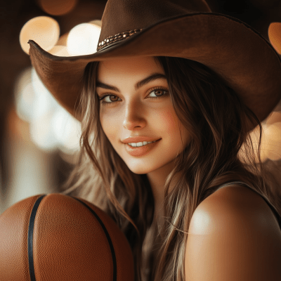 Woman with Basketball