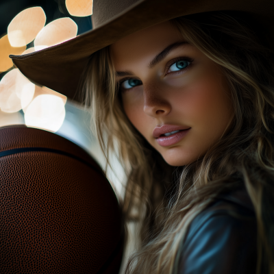 Woman with Basketball