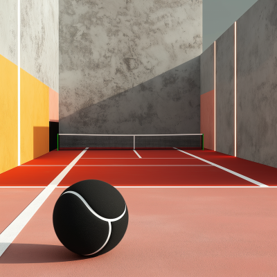 Abstract Tennis Court