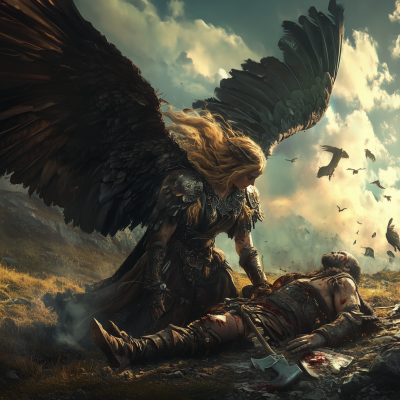 Valkyrie Rescues a Warrior