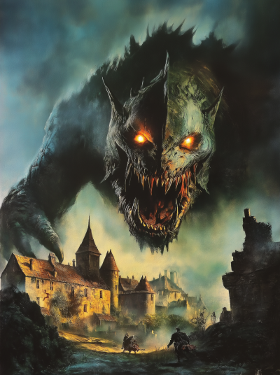 Dark Fantasy Creature Attack