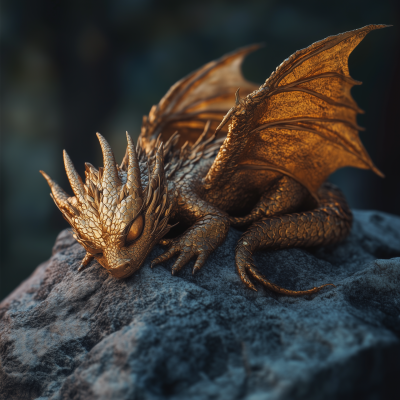 Sleeping Golden Dragon