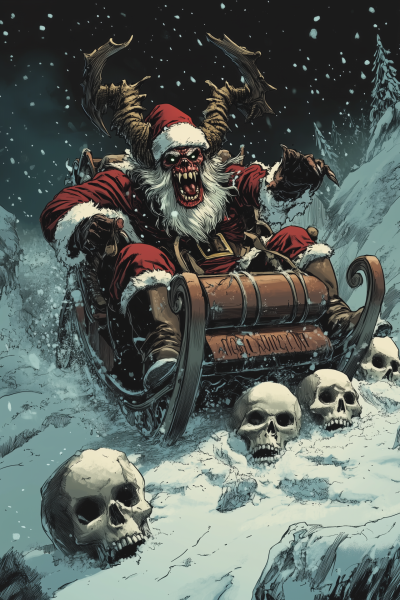 Demonic Krampus Sleigh