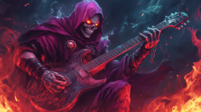 Undead Warlock Guitarist