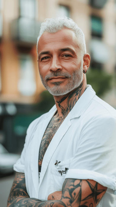 Tattooed Doctor in the City