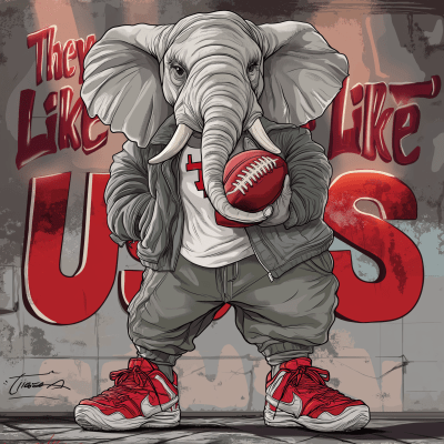 Urban Elephant in University Spirit