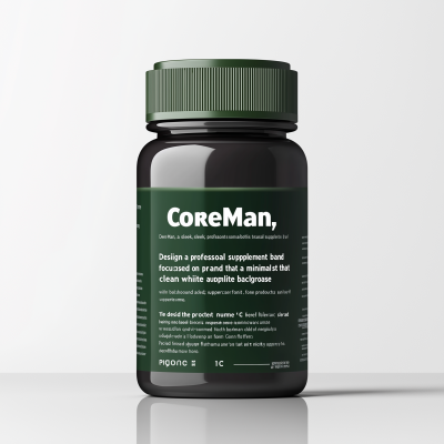 Minimalist Supplement Bottle Design