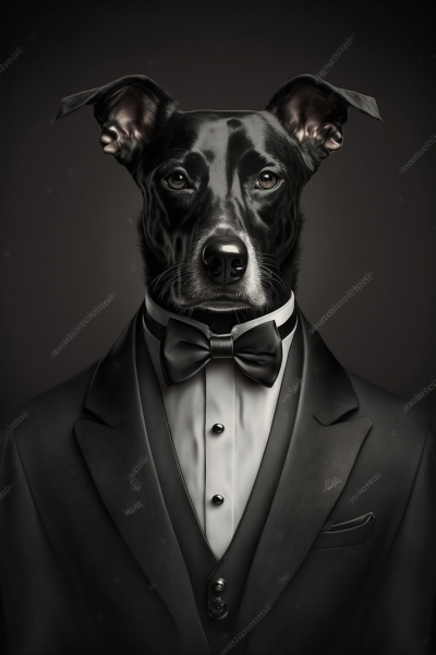 Elegant Anthropomorphic Dog