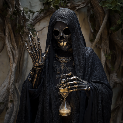 Mystical Figure Inspired by Santa Muerte