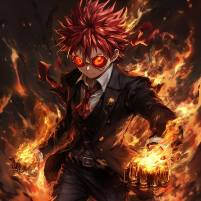 Natsu in Black Suit