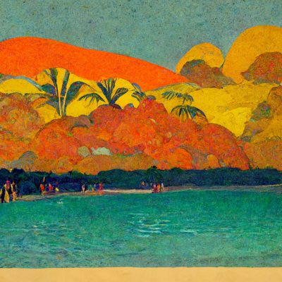 Tropical Beach at Sunset