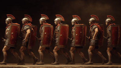 Roman Centurion Marching