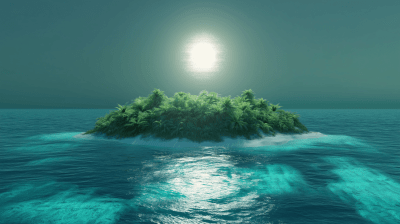 Mythical Island Sunset