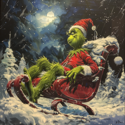 Grinch in Sleigh