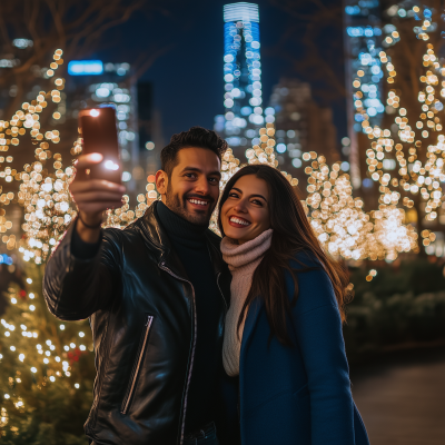 Christmas Eve Selfie in NYC